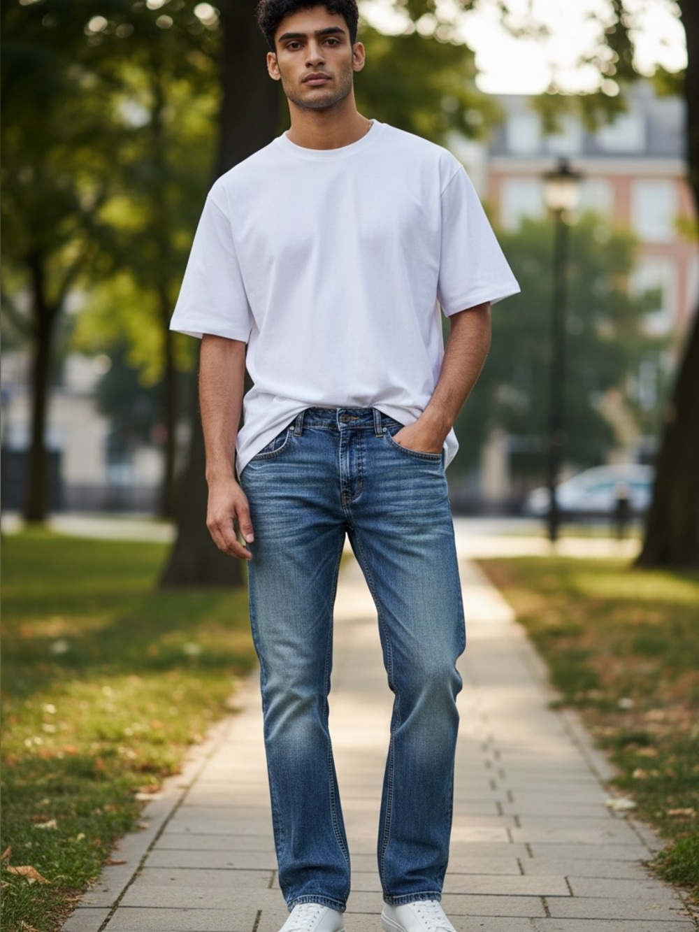 ROYAL PREMIUM Light Blue Men's Bootcut Jeans - Classic Comfort
